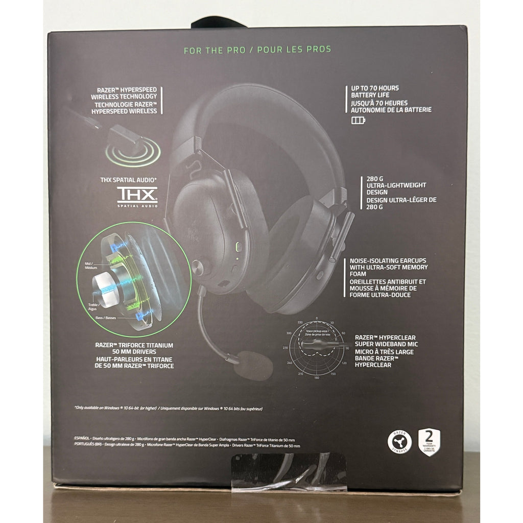 Razer BlackShark V2 HyperSpeed Wireless Gaming Headset Factory Sealed