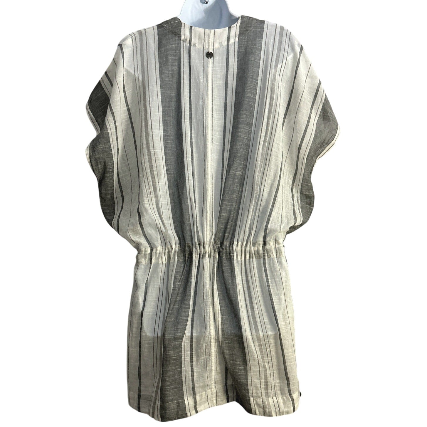 prAna Marina Bay Tunic S • Organic Cotton • Grey Stripe • Relaxed Gauzy Fit NWT