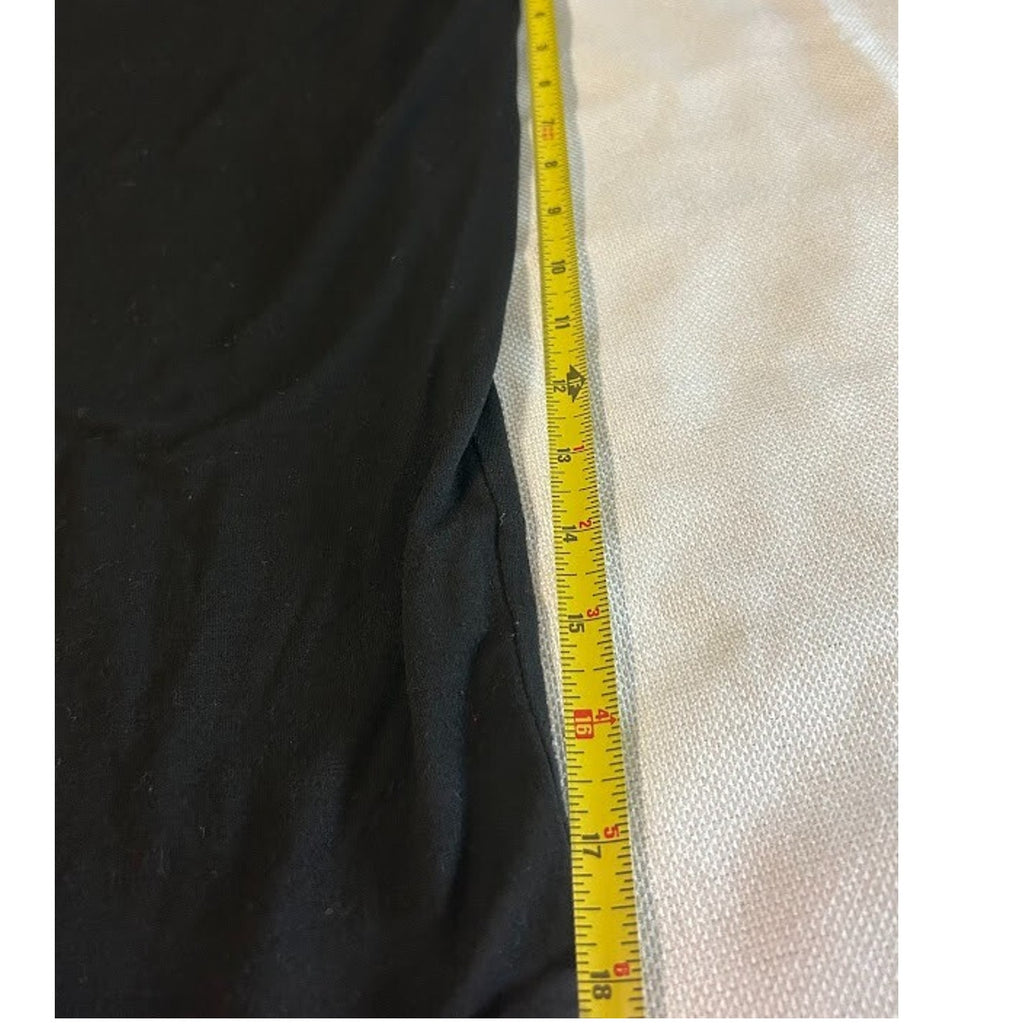 Women’s Black Off the Shoulder Boatneck Short Sleeve Top Fitted Waist Size Large