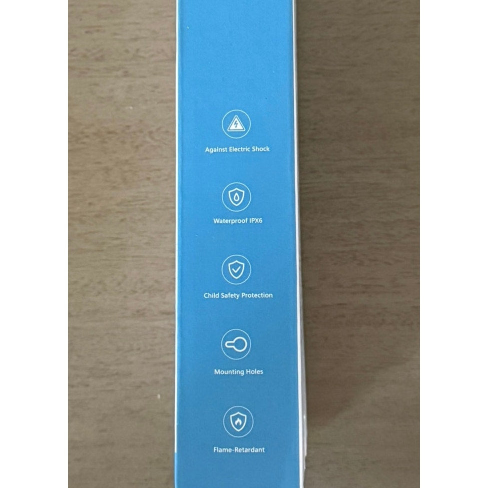 Weatherproof Outdoor Power Strip 6FT Cord, 3 Outlets, Waterproof Surge Protector