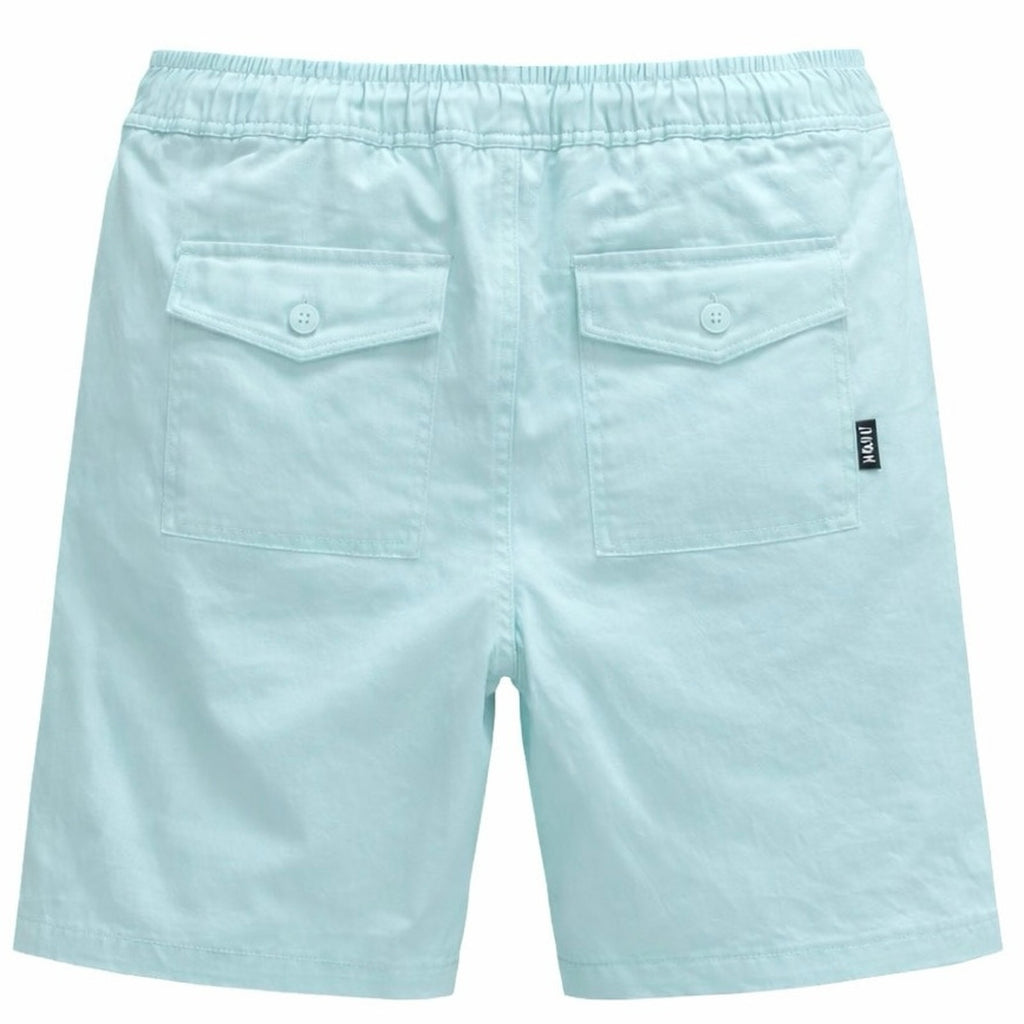 Mens Neff Board Shorts Elastic Waist Drawstring Pockets Turquoise Sz LARGE NWT