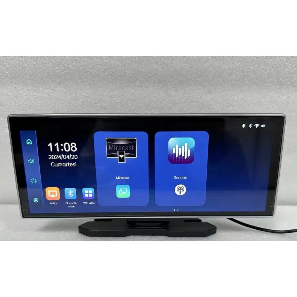 Tigerfeel H808D 11.26" Portable Smart Car Touchscreen Monitor w/ 2K Dash Camera