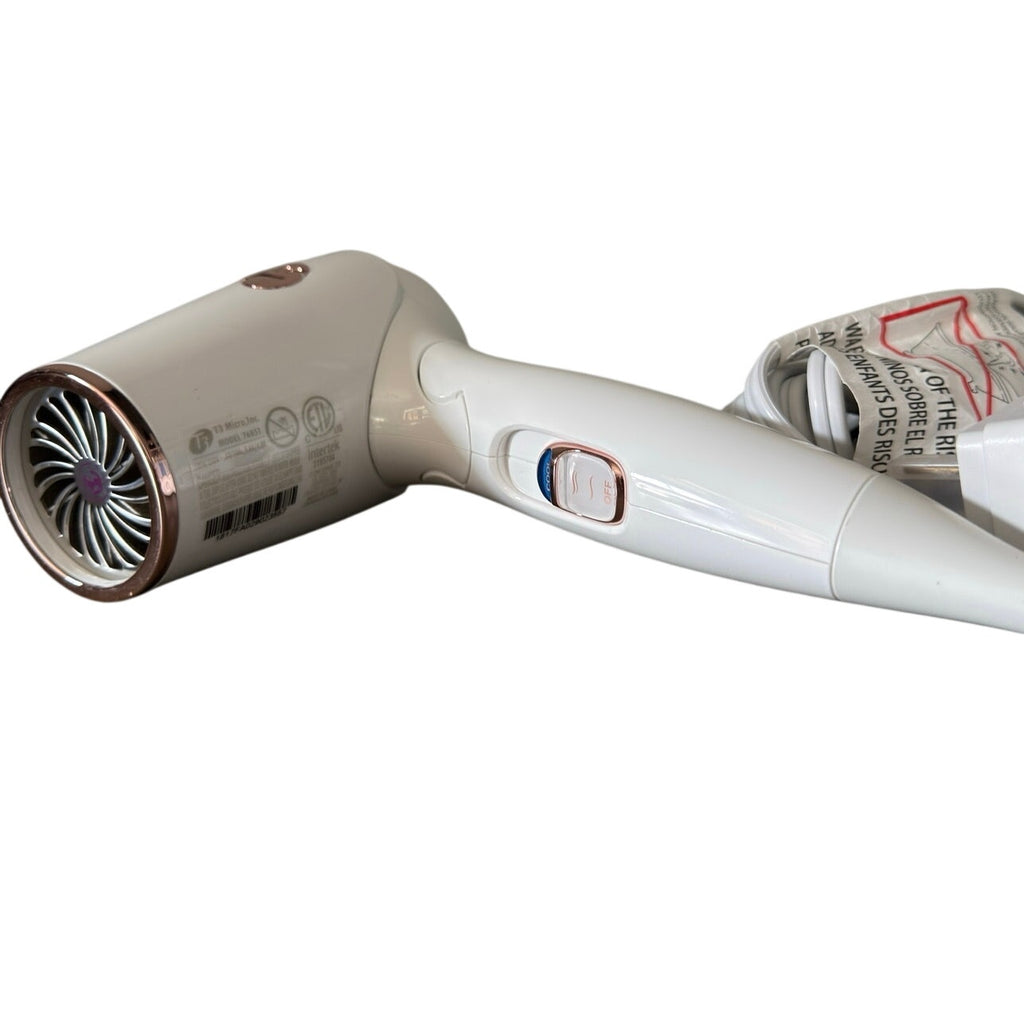 T3 Featherweight Compact Micro Dryer White #76851 Dual Voltage Travel 1200W NWOB
