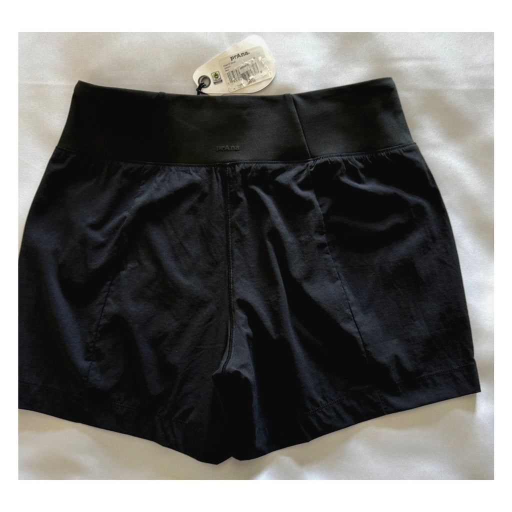 Women's Prana Koen Sz Small 5" Short Black Lightweight Hiking Activewear NWT