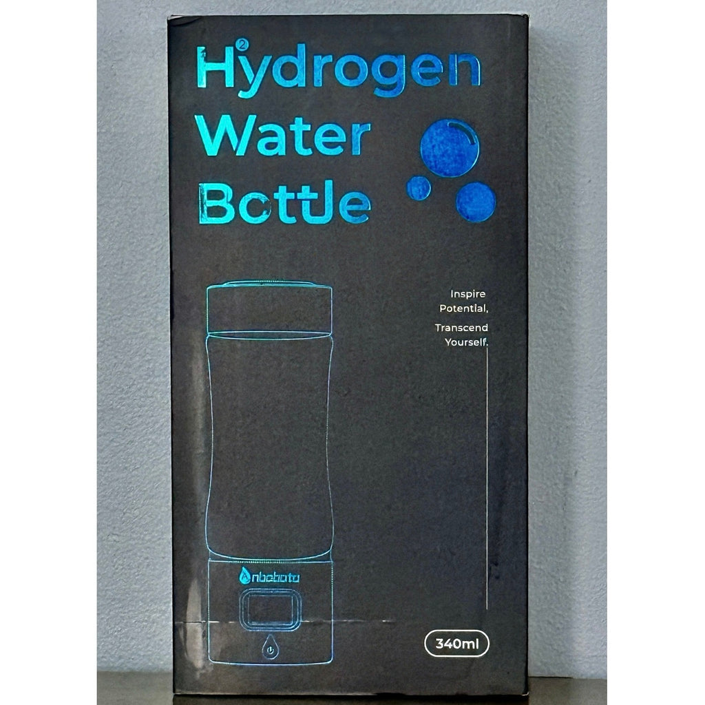 Hydrogen Water Bottle Generator SPE/PEM USB-C LED Timer Glass 11.5oz Pink NEW