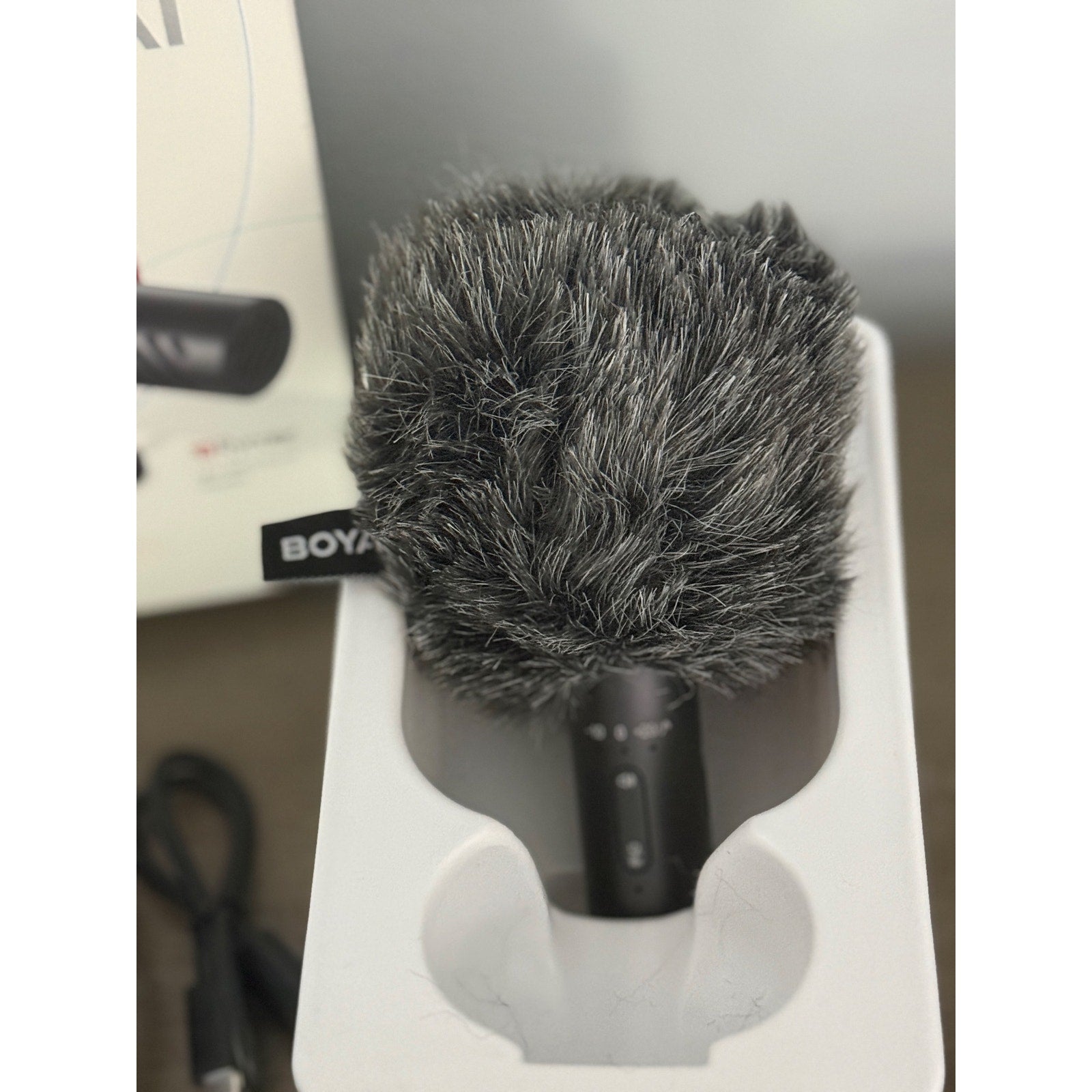 BOYA BY‑MM1 AI On‑Camera Microphone Kit w/ Cables, Shock Mount & Wind Muff NEW