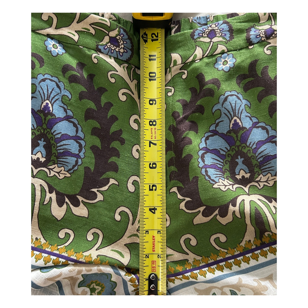 Sanctuary Spring Breaker High Rise Green Stylish Pattern Linen Shorts *Sz XS / S