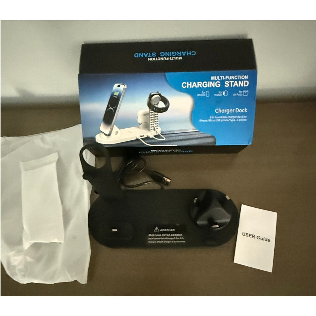 3 in 1 Wireless Charger Charging Stand Station Phone, Smart Watch, Air pods READ