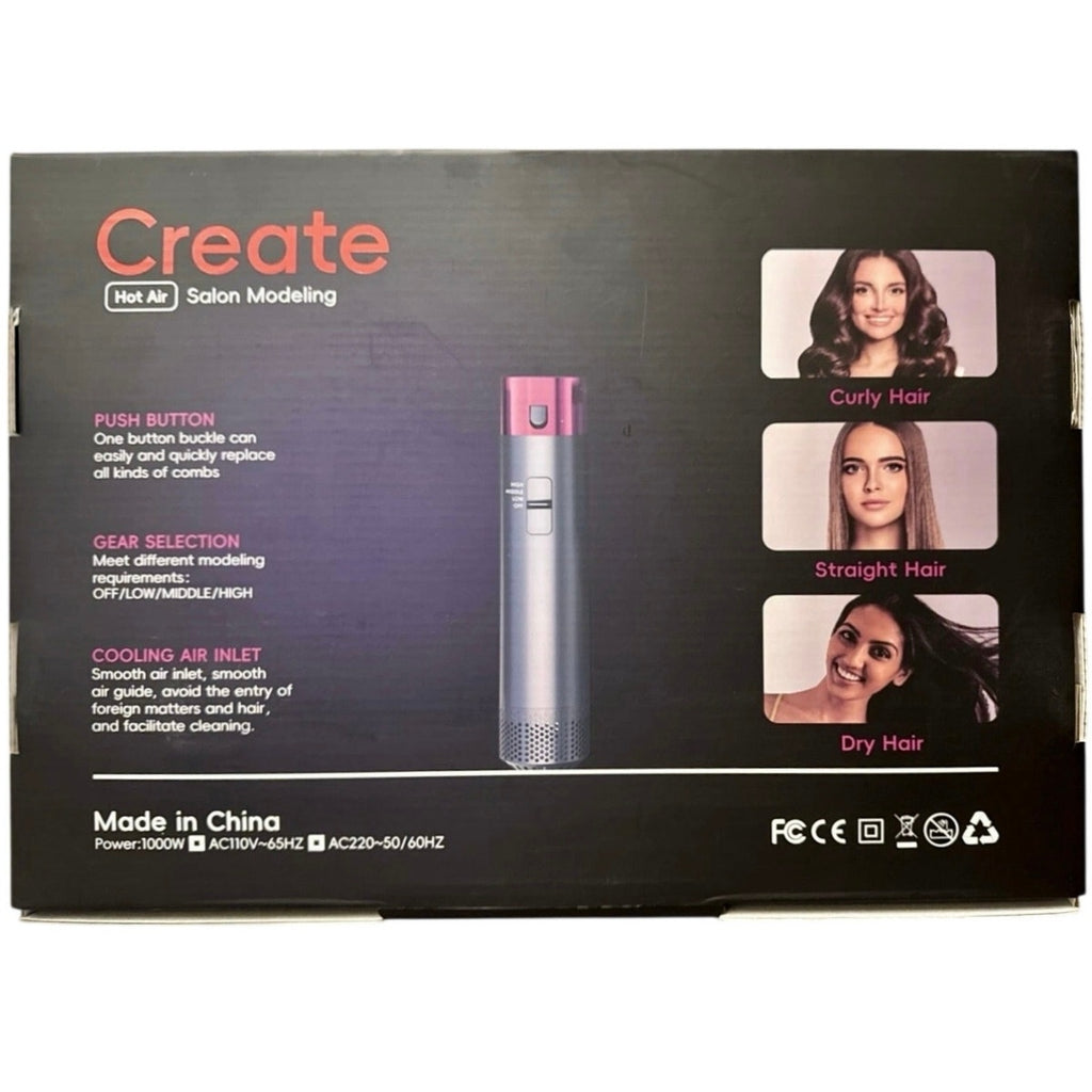 Create Hot Air Salon Modeling 5 Tools in 1 - Professional Styling Set NIB