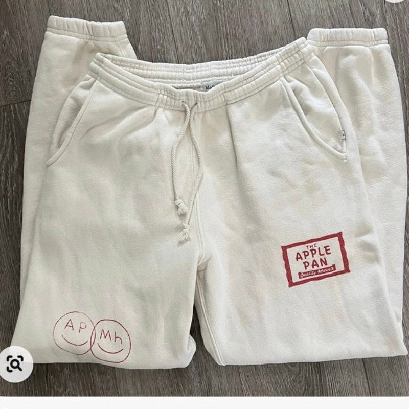 RARE Madhappy Apple Pan Sweatpants Ivory Size Small Pristine