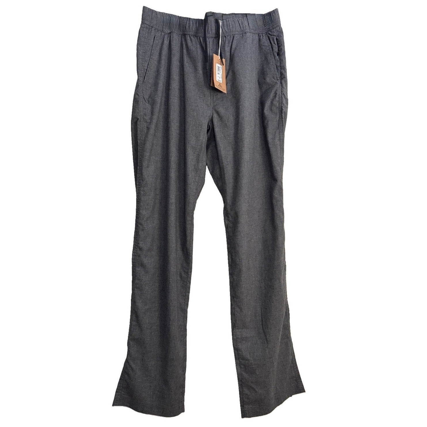 prAna Men’s Vaha E‑Waist Pants Gravel Grey Hemp Blend Large 34 Inseam NWT