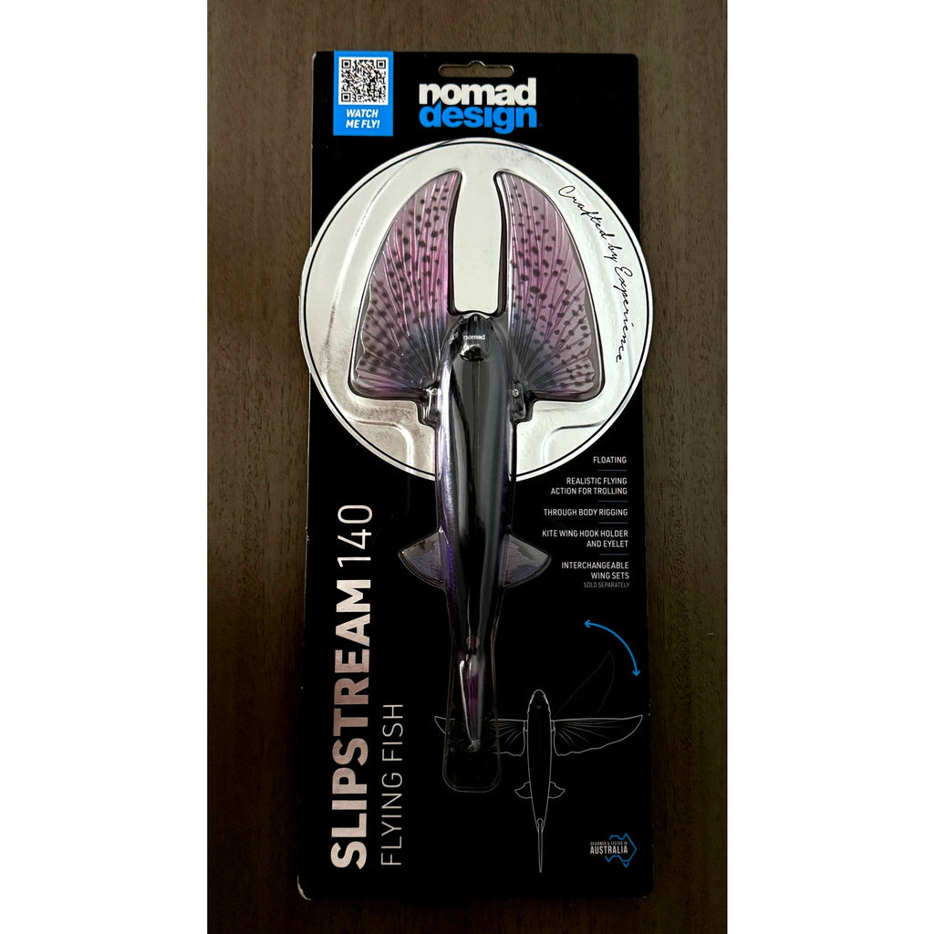 Nomad Design Slipstream 140 Flying Fish Purple Oceanic 5.5in Flying Fish Lure