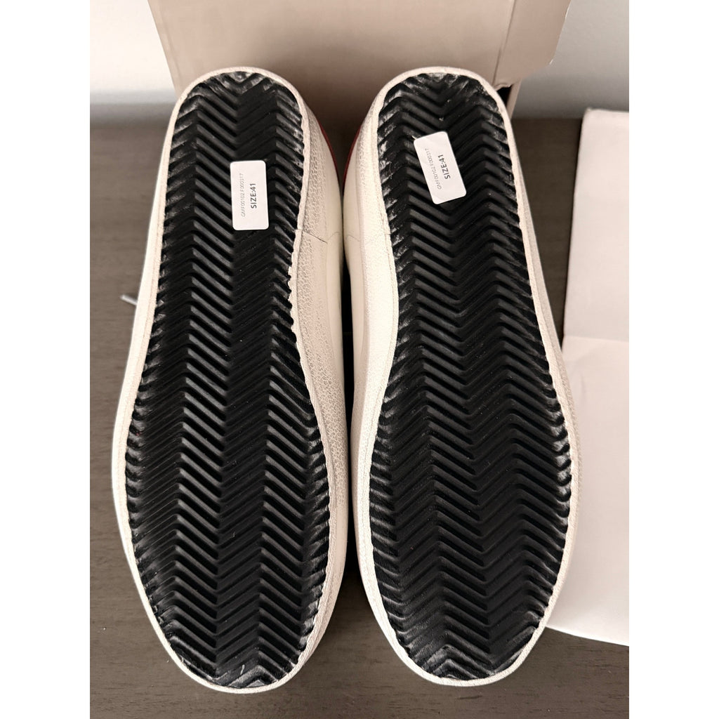 Golden Goose Super‑Star Sz 41 / 11 – White Leather, Rosa Cipria Star & Heel Tab