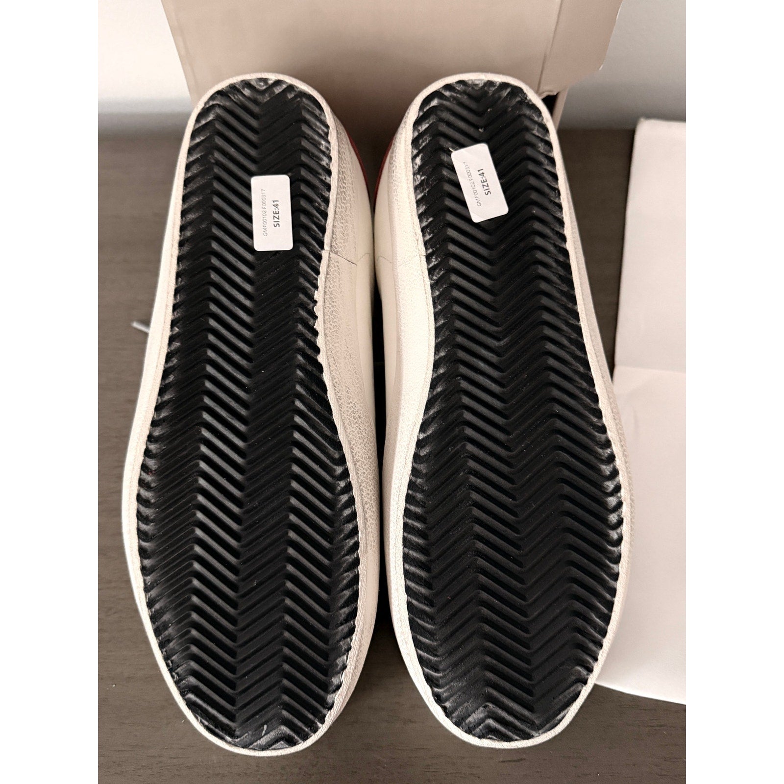 Golden Goose Super‑Star Sz 41 / 11 – White Leather, Rosa Cipria Star & Heel Tab
