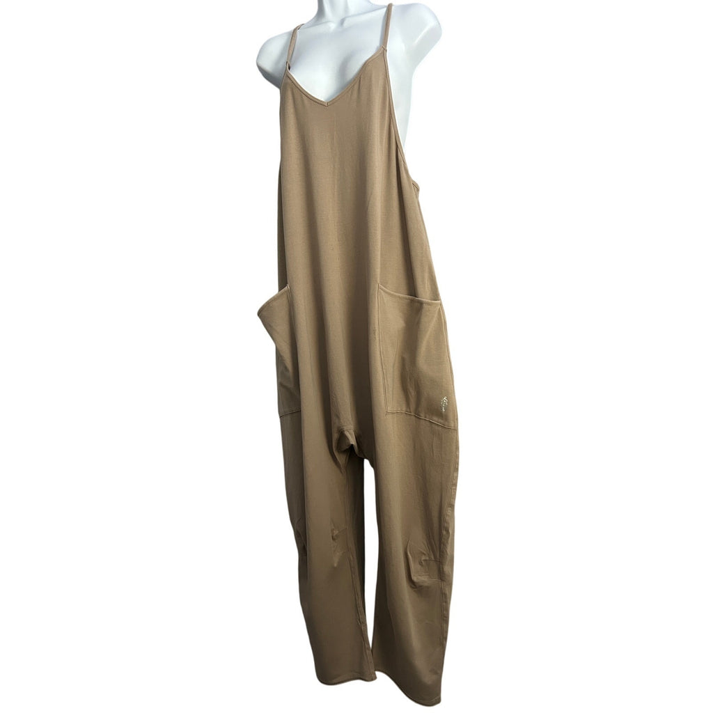 Free People Hot Shot One Piece NWOT Medium Mocha Latte Tan FP Movement