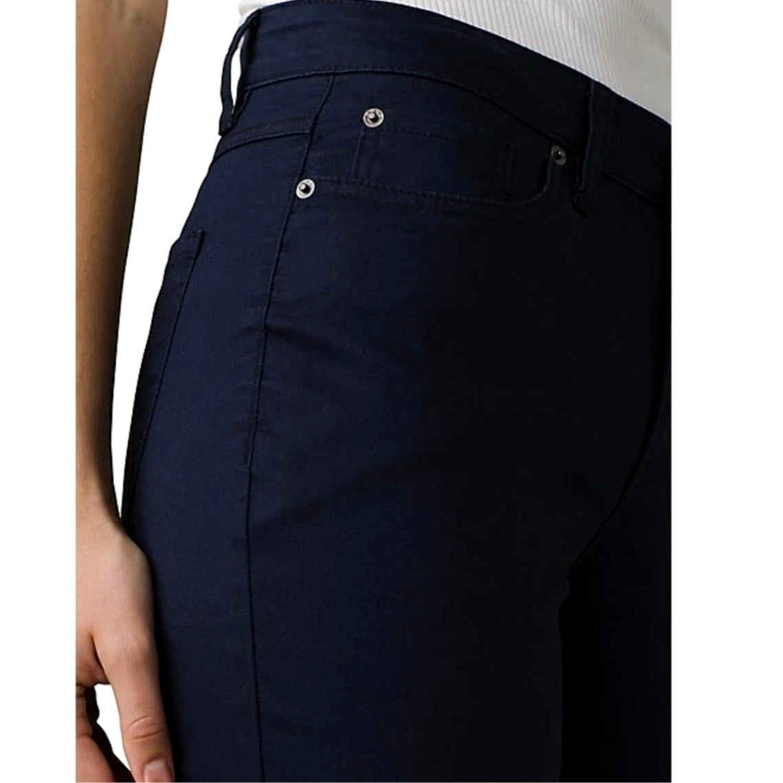 Women's PrAna Kayla Jeans Organic Stretch High Rise Indigo Blue Sz 2 32" inseam