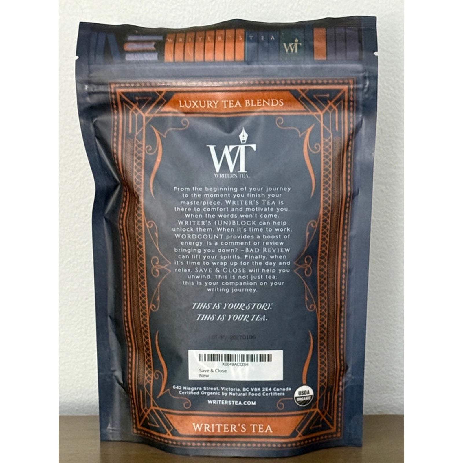 Writers Tea Nighttime Blend Organic Caffeine‑Free Sleep Tea Chamomile & Lavender