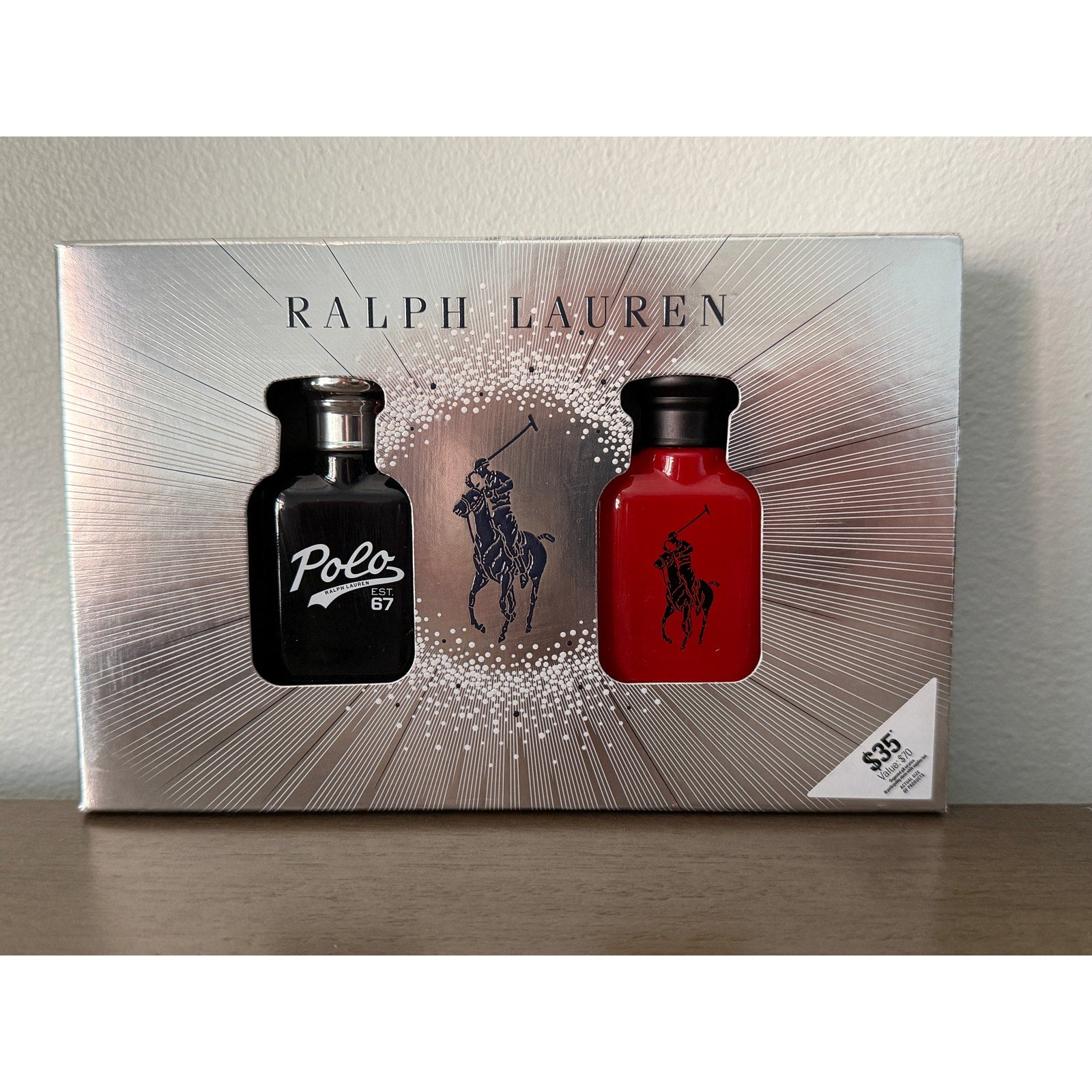 Ralph Lauren Cologne - World of Polo Men's Duo Gift Set Polo Red & Polo 67 New