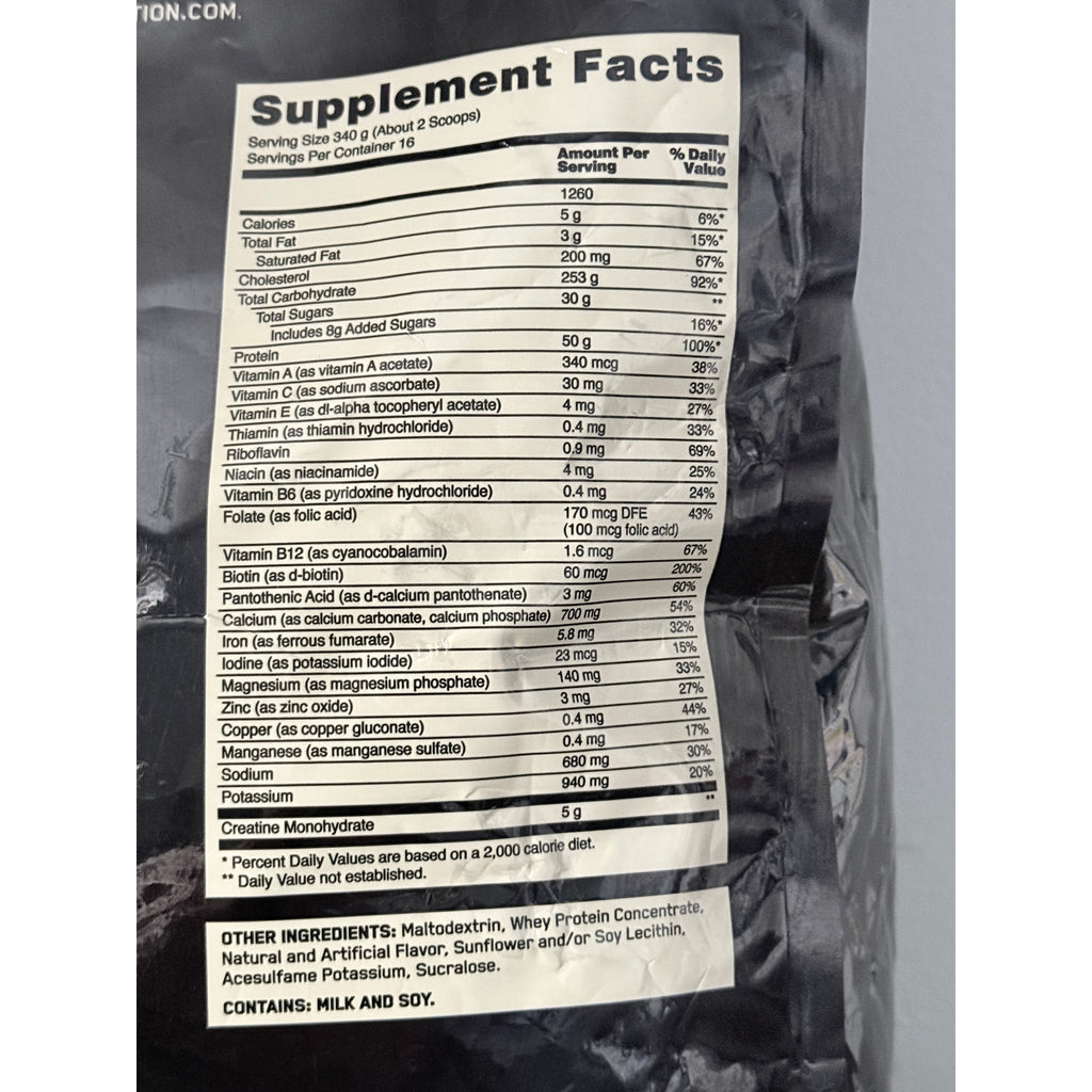 Optimum Nutrition Serious Mass Weight Gainer Protein Carb Powder Drink Vanilla