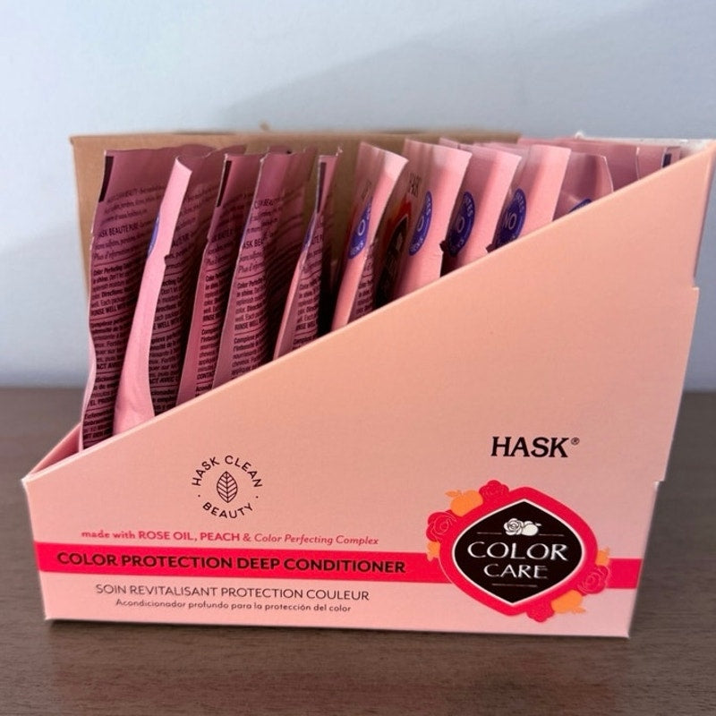Hask Color Care Protection Deep Conditioner Treatment Maintain Color 12 packs