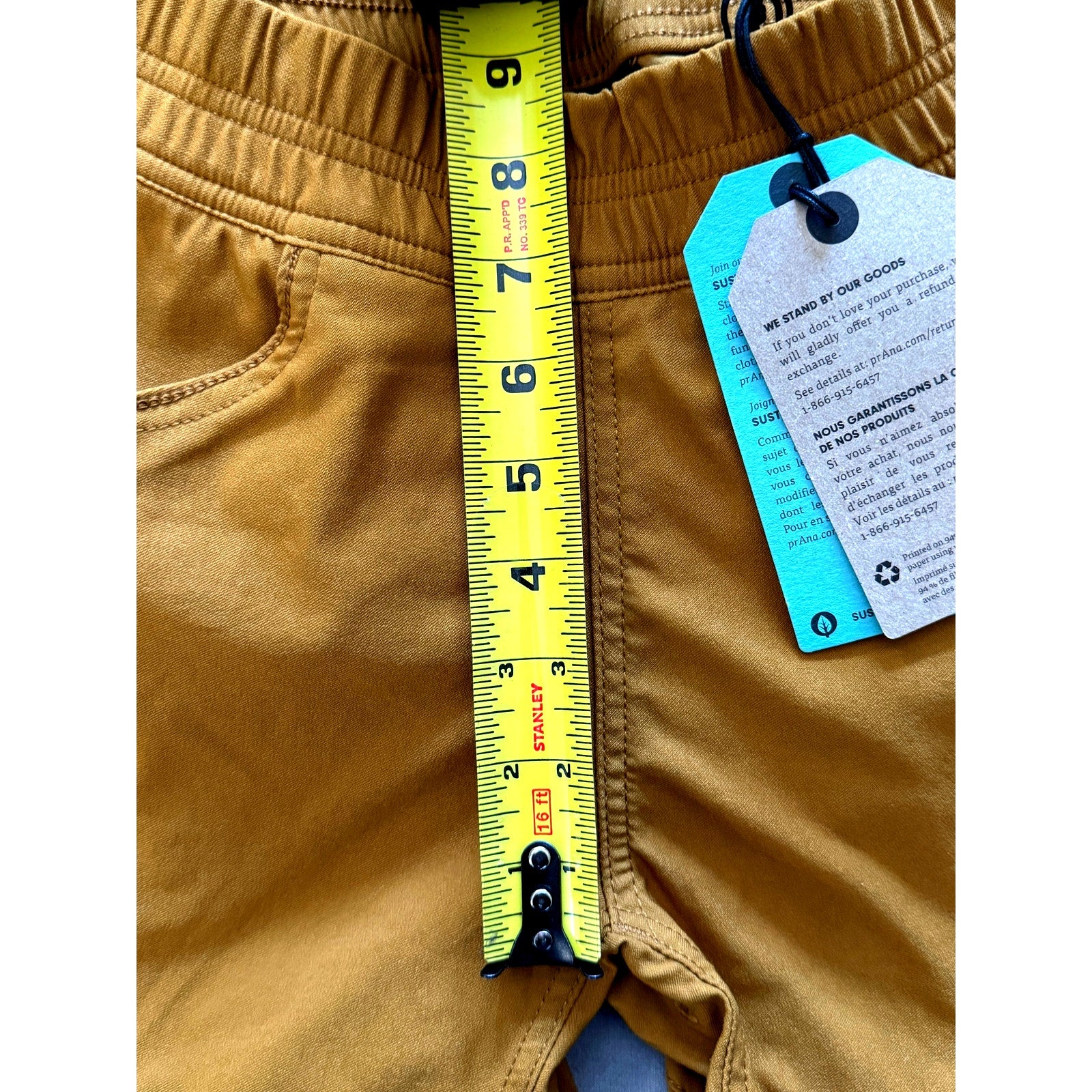 Women's PrAna Halle E‑Waist Jogger II – Antique Bronze /Tumeric - Size 2 NWT