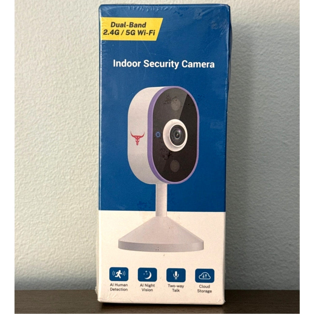 FineLuck C100 Indoor Security Camera AI Night Vision Two-way Talk Wi-Fi NEW