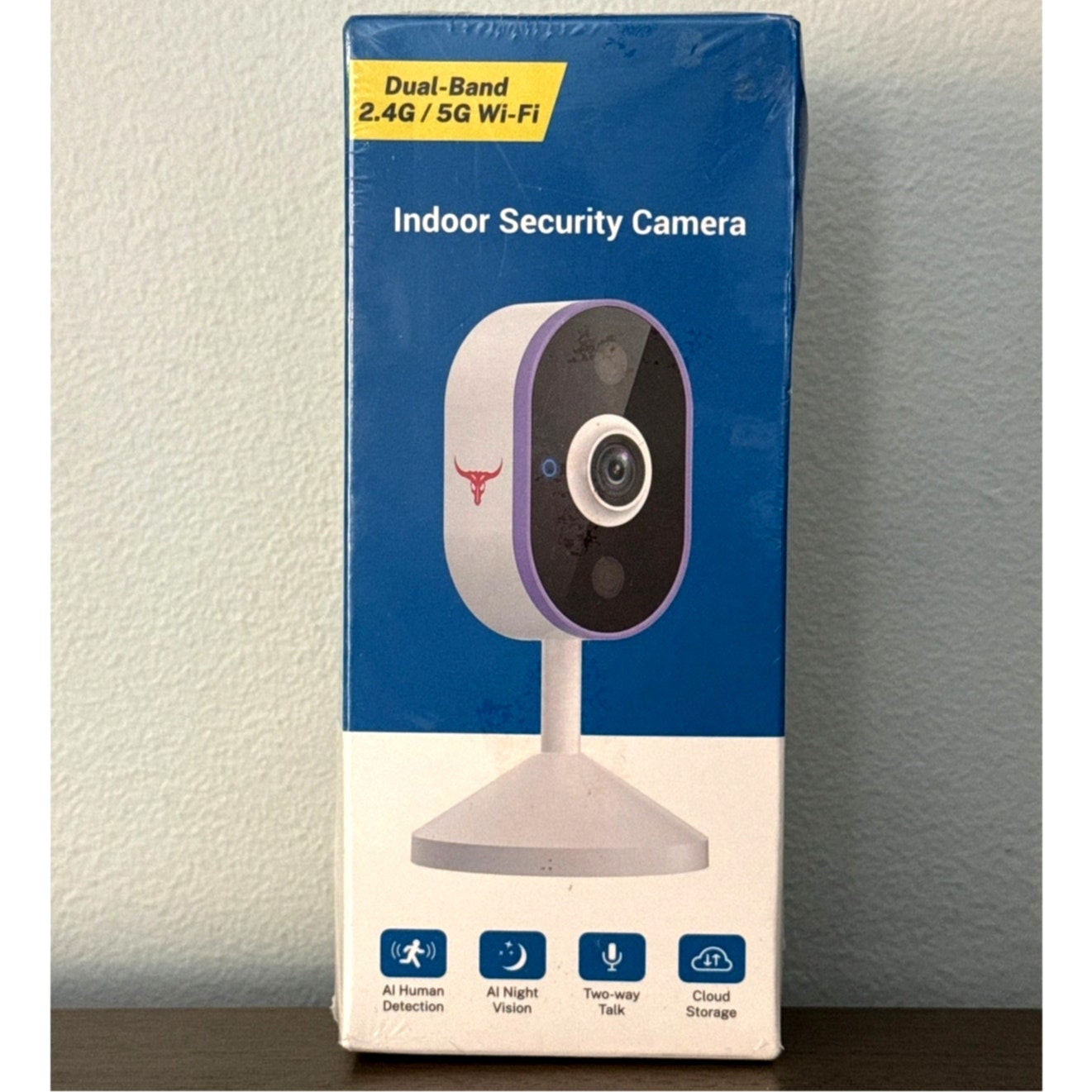 FineLuck C100 Indoor Security Camera AI Night Vision Two-way Talk Wi-Fi NEW