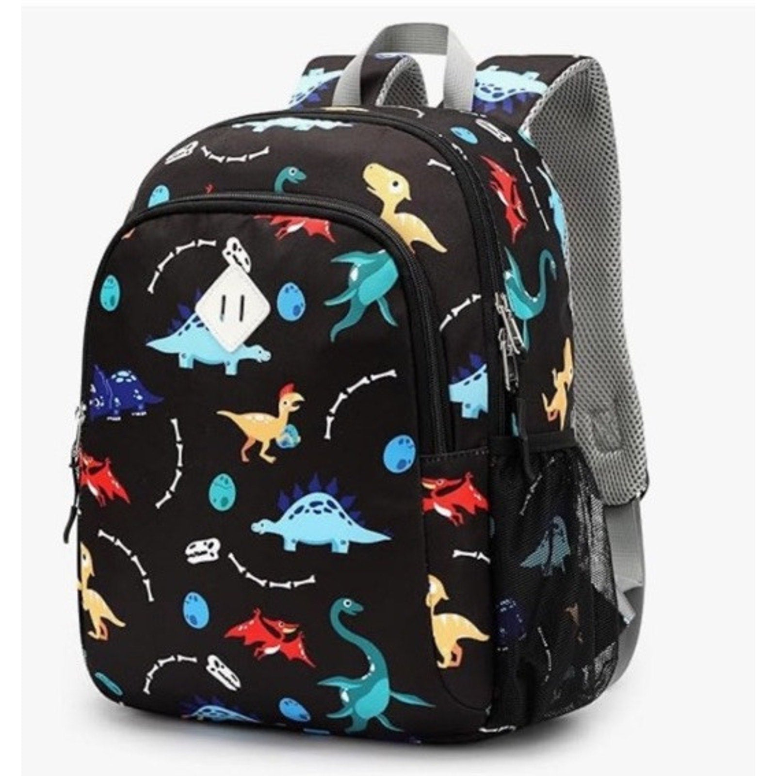 Dinosaur Kids Backpack 15” Lightweight Water‑Resistant School Reflective Bag NEW
