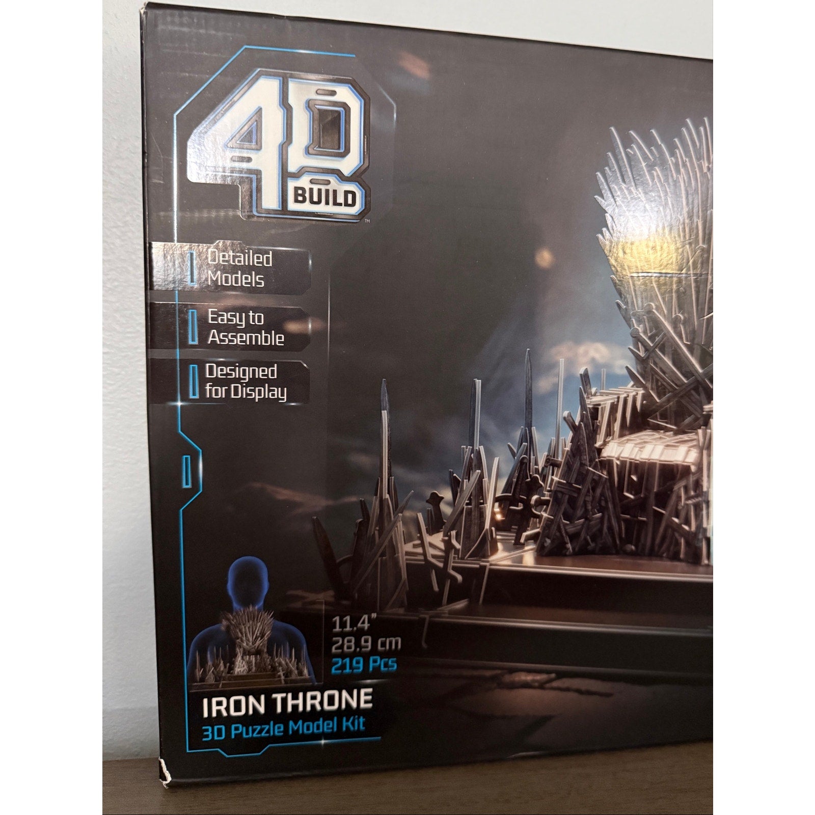 Game of Thrones Iron Throne 3D Model Kit 219pcs House of the Dragon Sealed Box