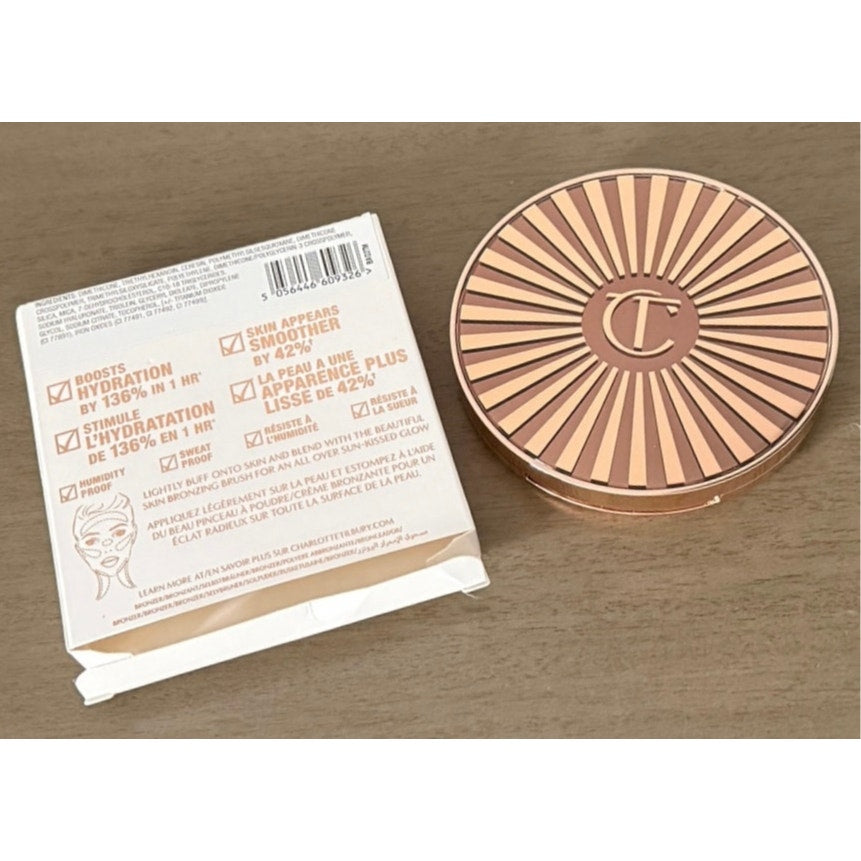 Charlotte Tilbury Beautiful Skin Cream Bronzer Fair Hyaluronic Acid Retail $60