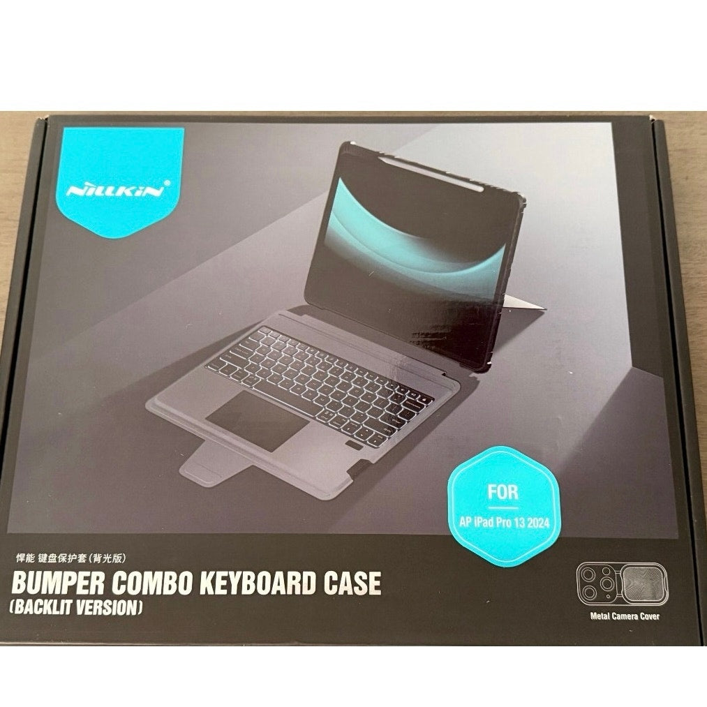 Nillkin Premium iPad Pro 13" 2024 /2025 Bumper Combo Backlit Keyboard Case Black