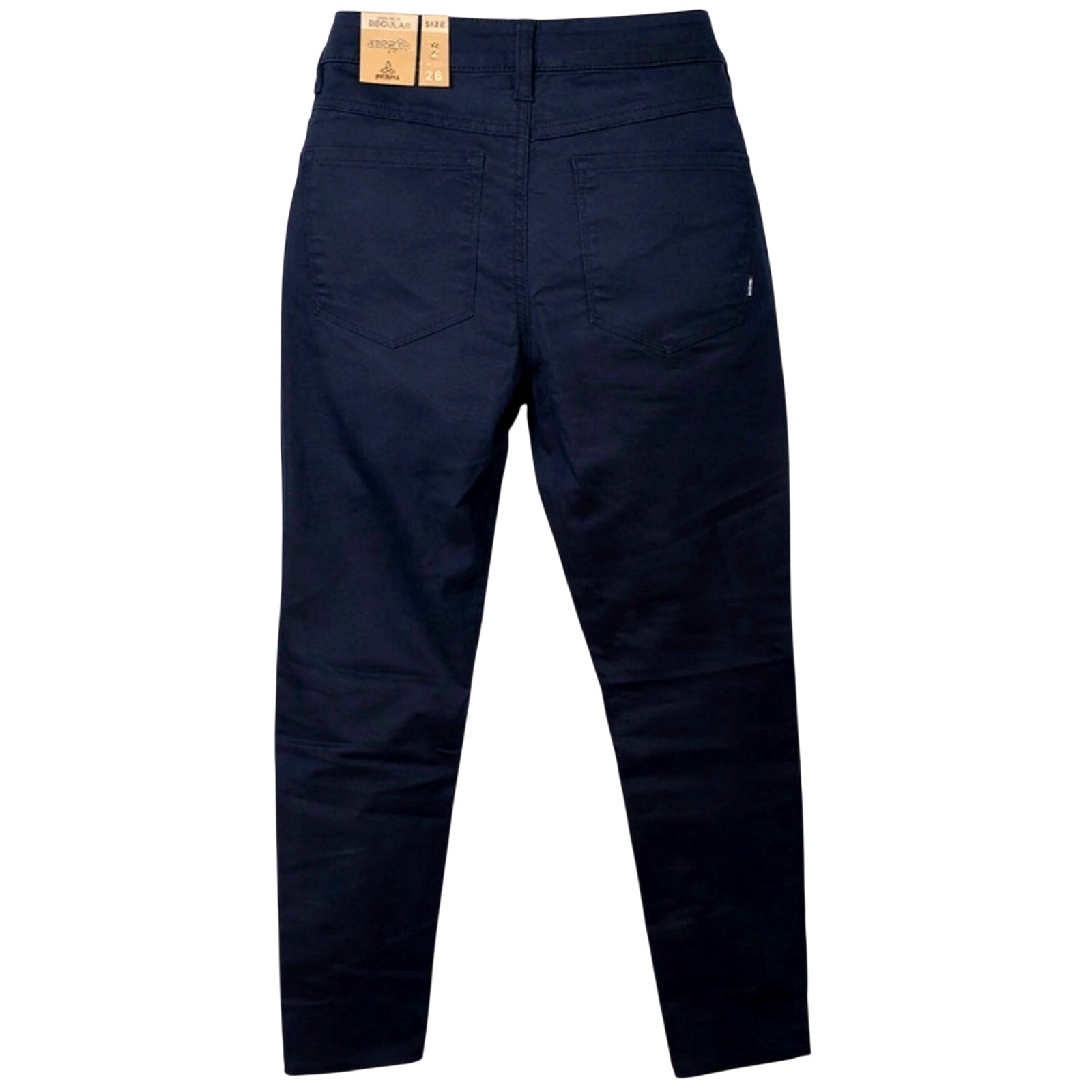 Women's PrAna Kayla Jeans Organic Stretch High Rise Indigo Blue Sz 2 32" inseam
