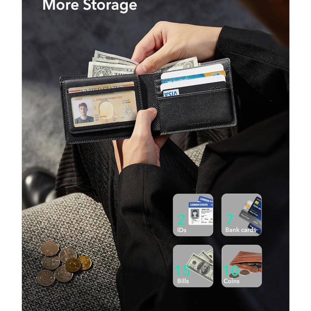 ESR Geo Wallet with Find My, RFID Blocking, GPS Wallet for Men, Wallet Tracker