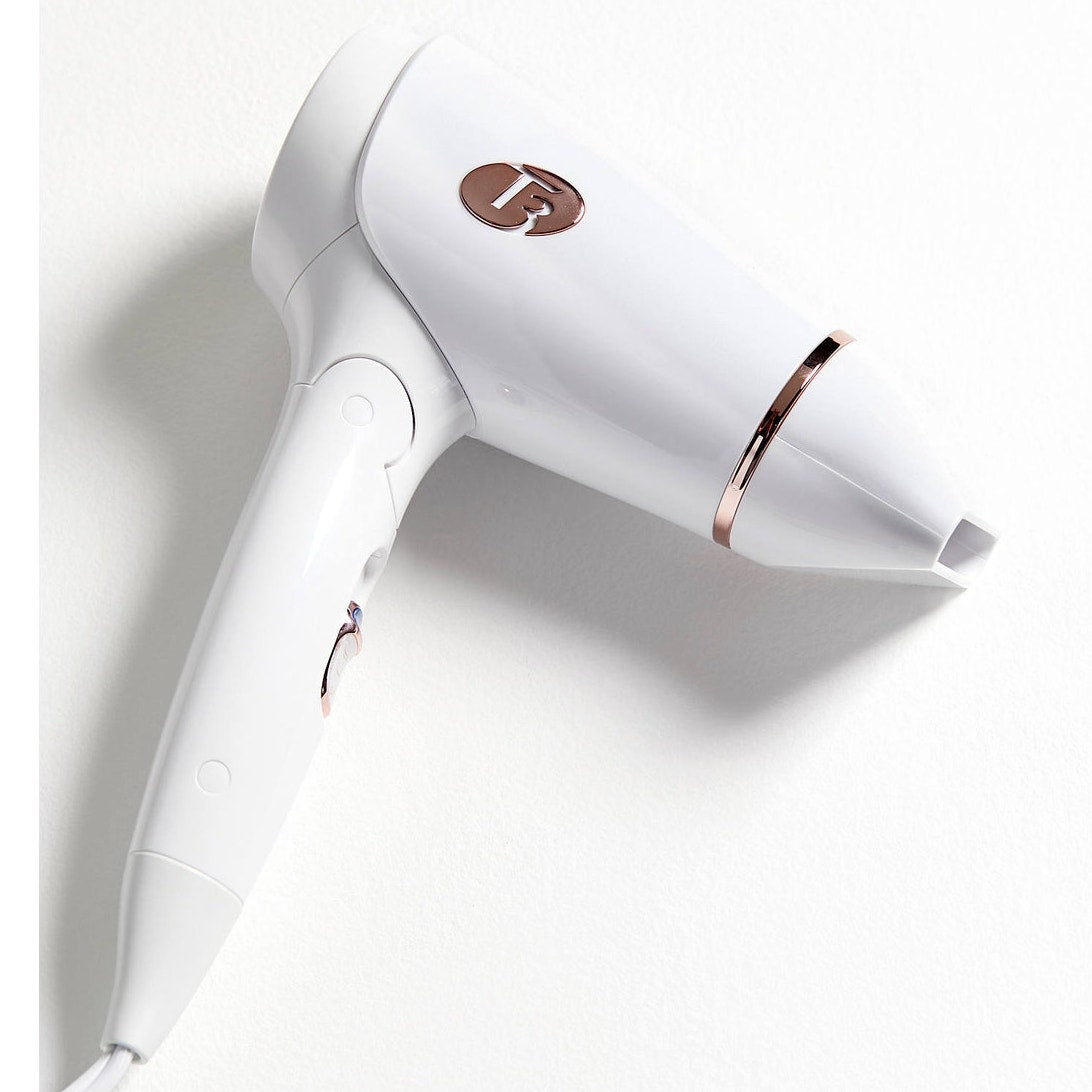 T3 Featherweight Compact Micro Dryer White #76851 Dual Voltage Travel 1200W NWOB