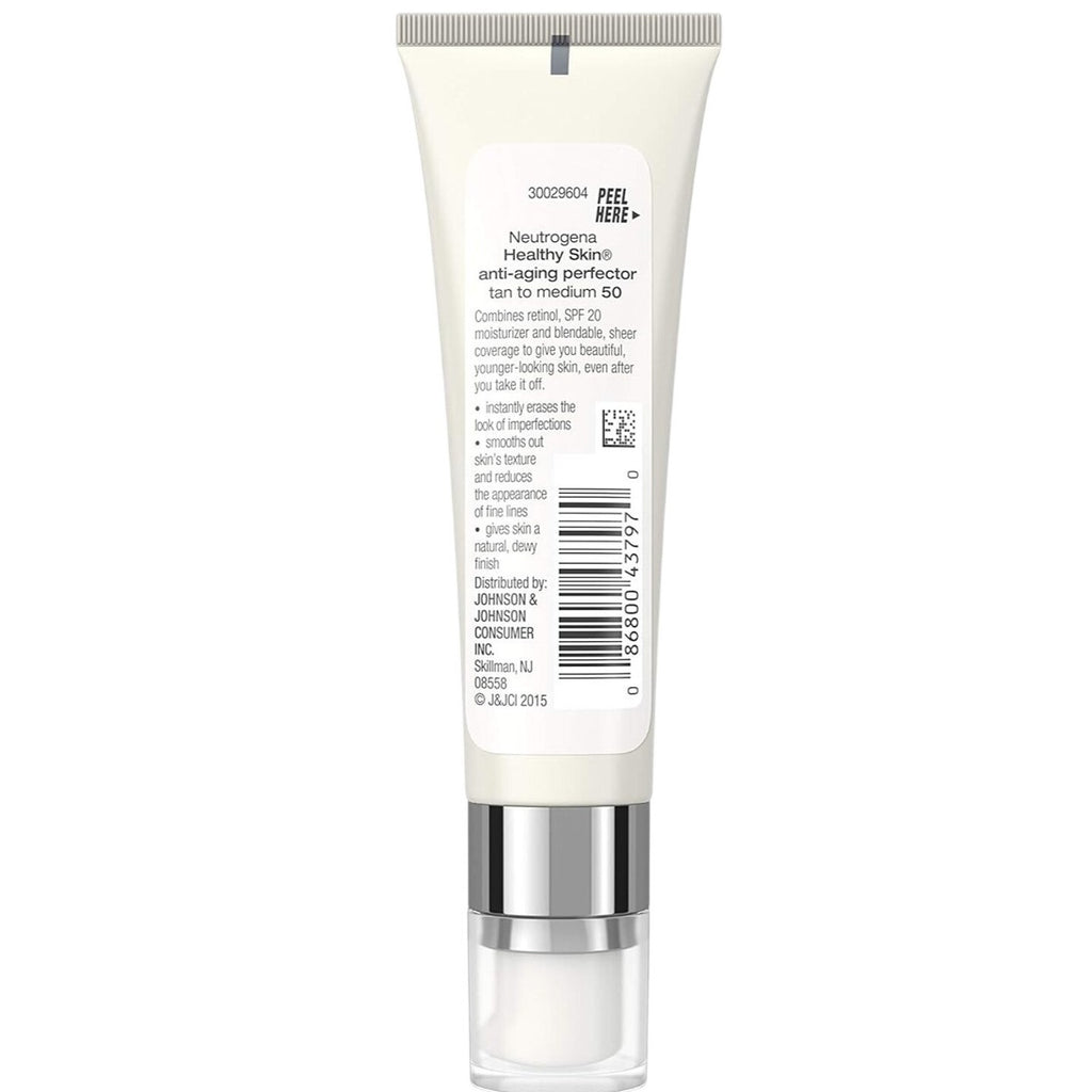 Neutrogena Healthy Skin Anti-Aging Perfector #50 Tan to Medium 1.0 floz 30ml New
