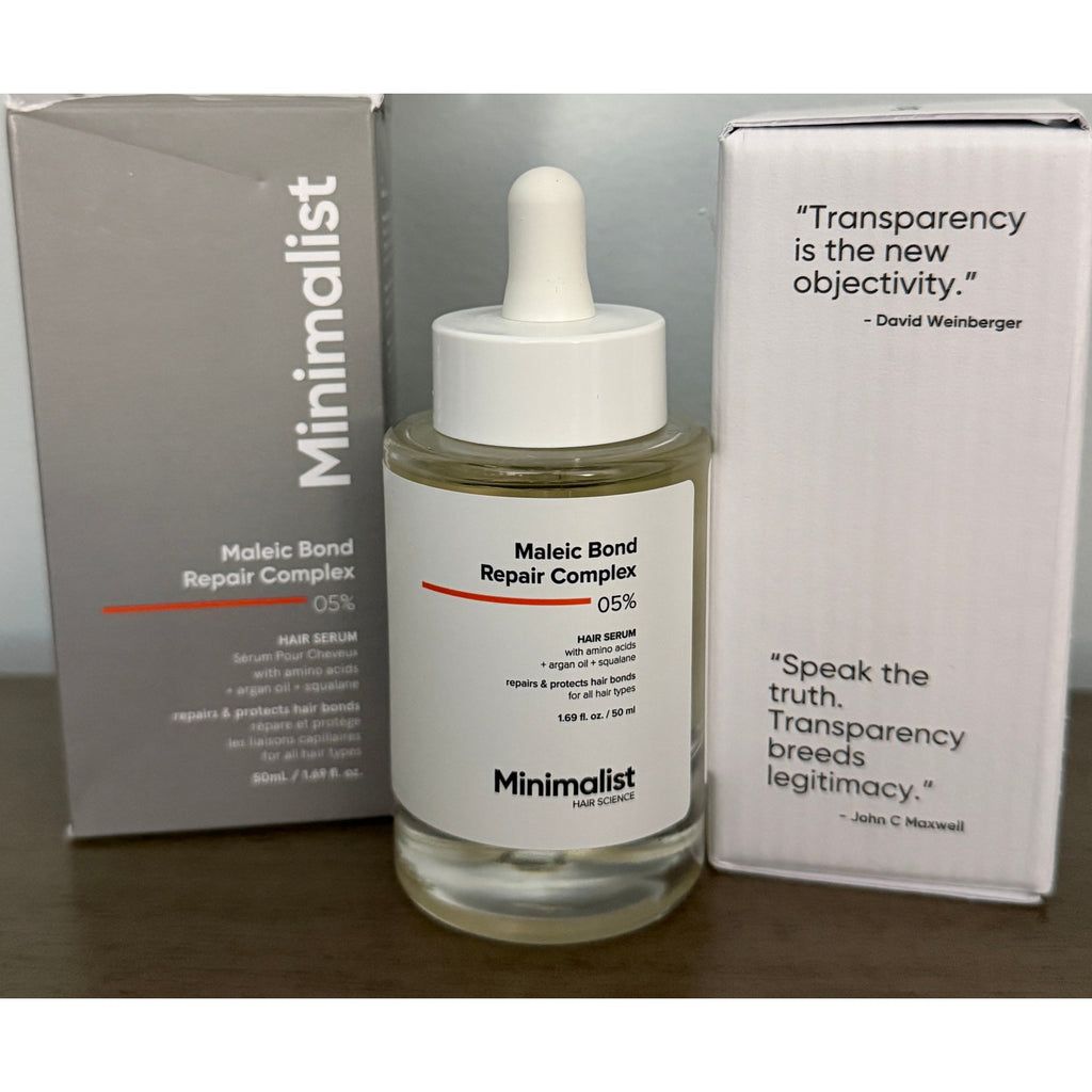 Minimalist Maleic Bond Repair Complex 0.5% Hair Serum 90ml New Open Box