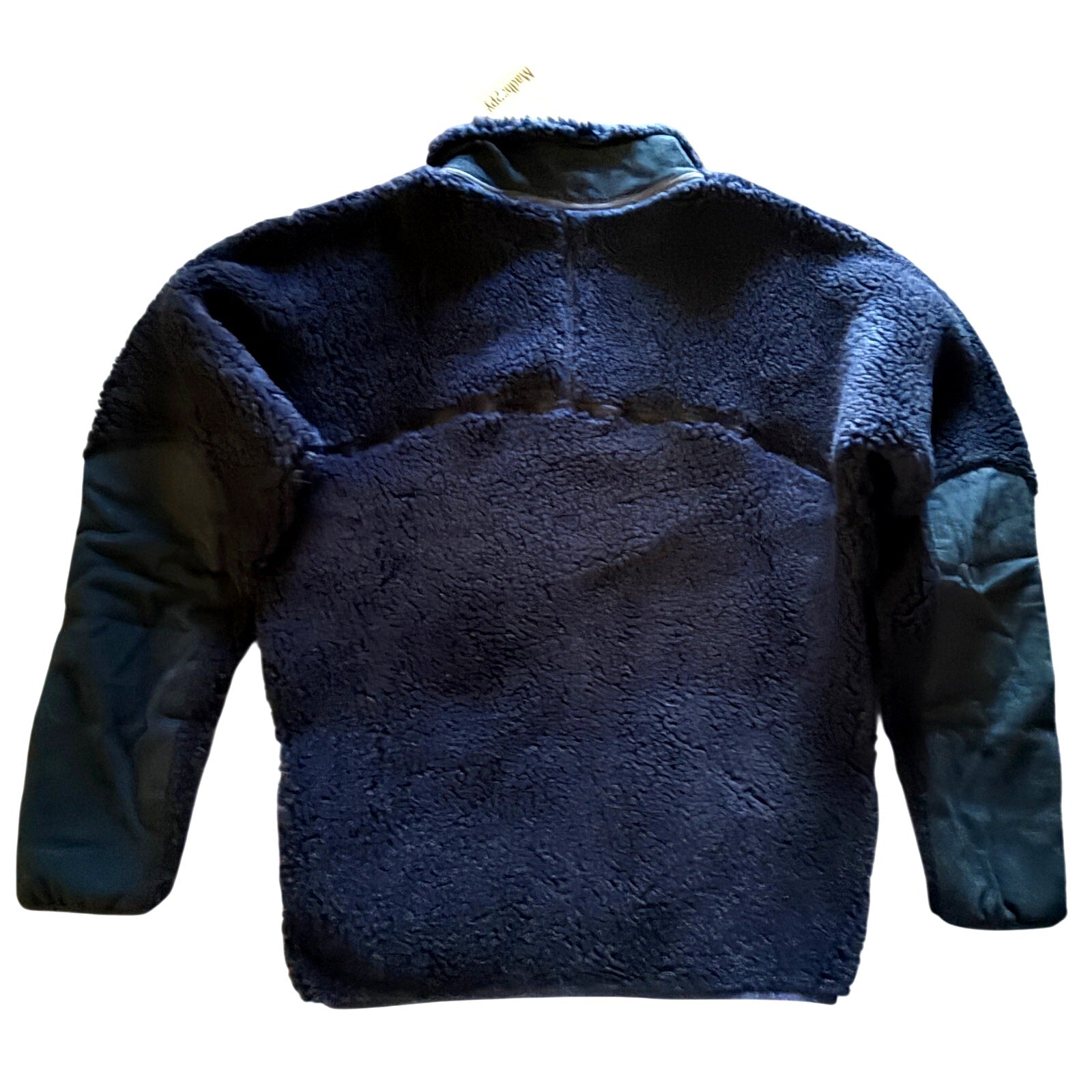 Madhappy Plush Sherpa Dark Navy Blue Premium Fleece Half‑Zip Pullover NWT Sz XS