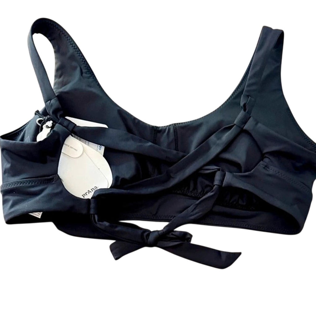 Women's prAna Mallorca Swim Bikini Top Black Size Small & 1 Sz Medium