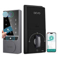 DEVO G2 Keypad Deadbolt Smart Lock Fingerprint Keypad IC Card Matte Black NOB