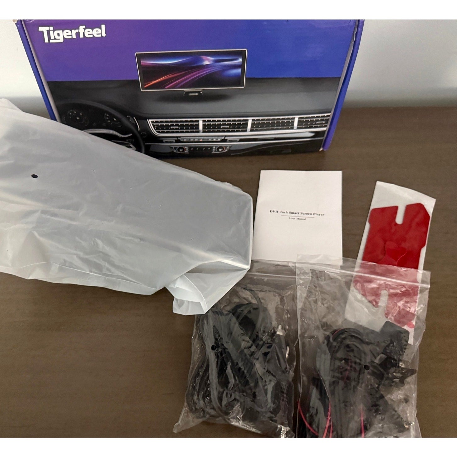 Tigerfeel H808D 11.26" Portable Smart Car Touchscreen Monitor w/ 2K Dash Camera