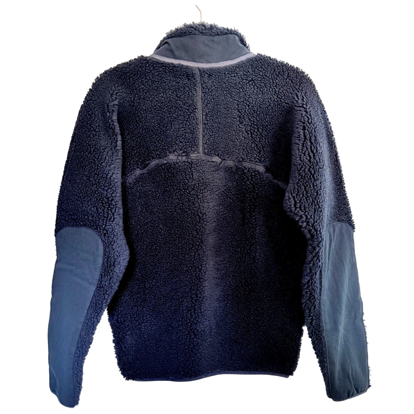 Madhappy Plush Sherpa Dark Navy Blue Premium Fleece Half‑Zip Pullover NWT Sz XS