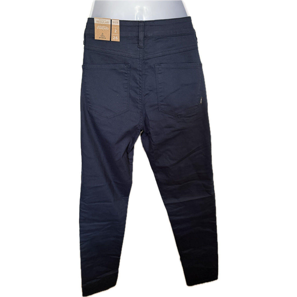 PrAna Kayla High Rise Jean Indie Blue Organic Stretch Denim 5‑Pocket Fit Sz 2 RG