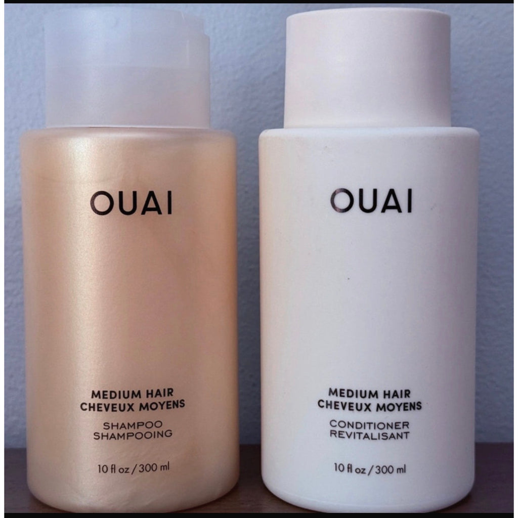 OUAI Shampoo & Conditioner Set Medium Hair 10oz Duo Brand New Factory Sealed
