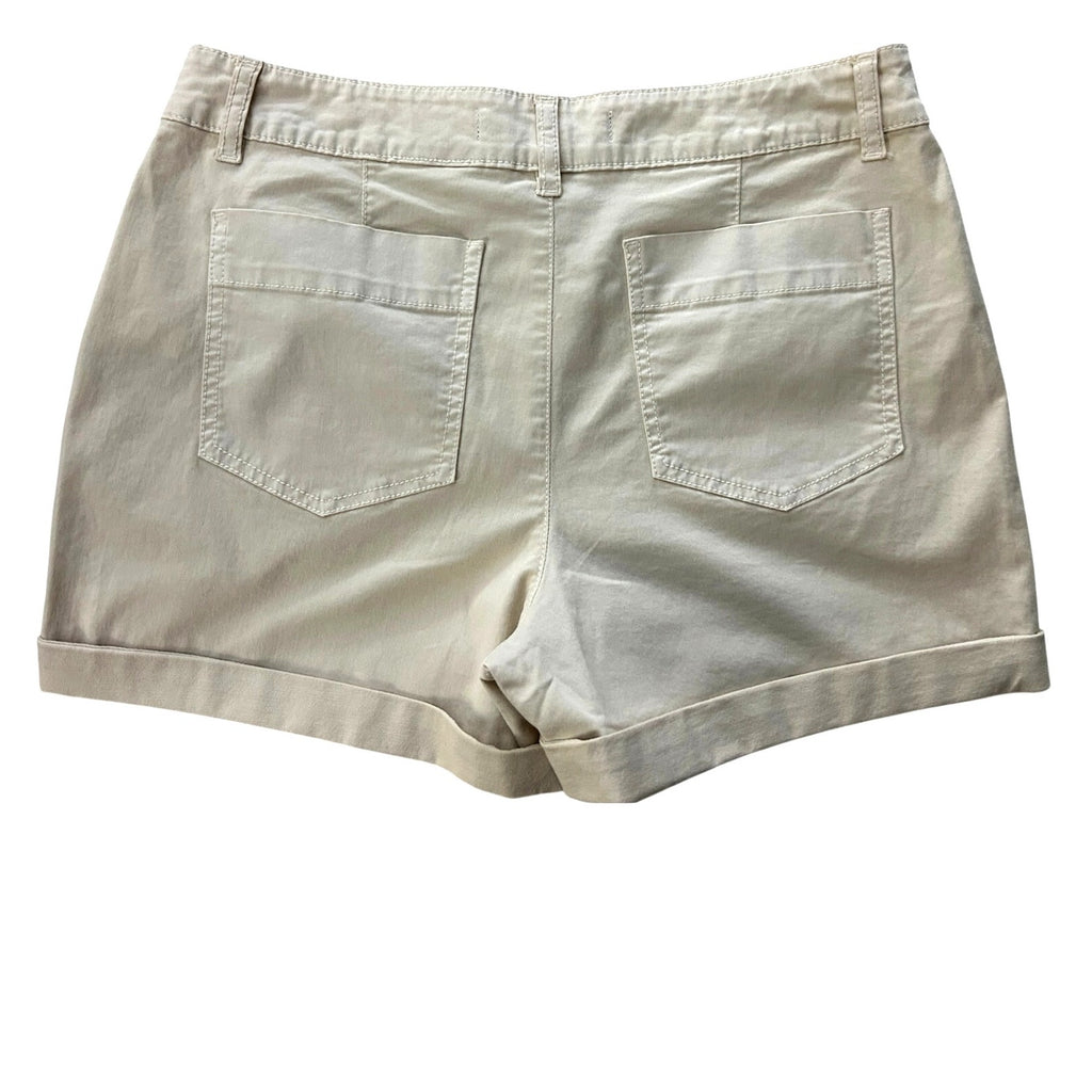 Sanctuary LA Standard Surplus Shorts Light Khaki Cotton Stretch Size 27 NWOT