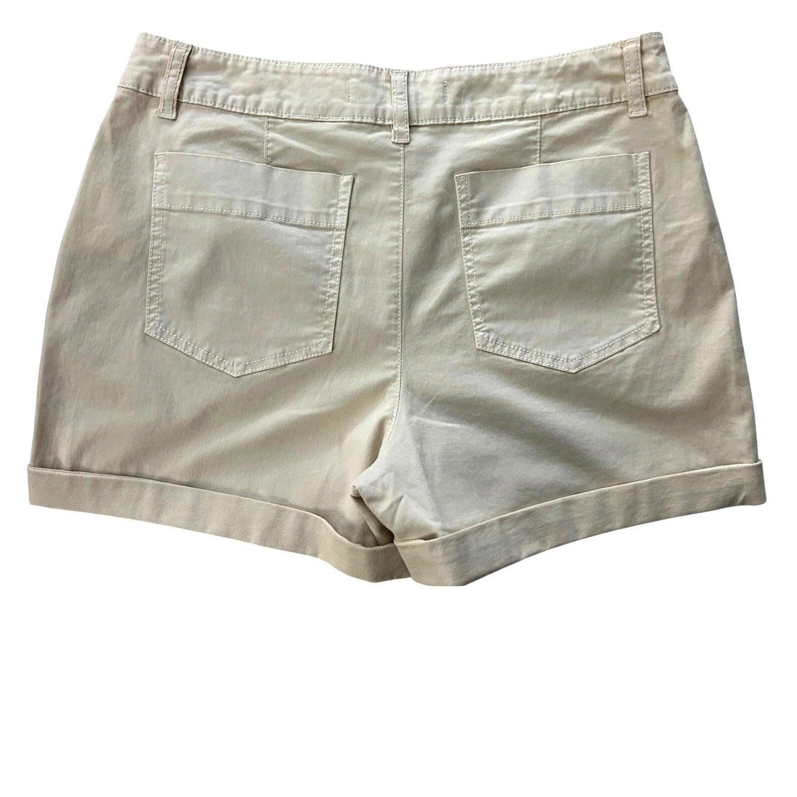 Sanctuary LA Standard Surplus Shorts Light Khaki Cotton Stretch Size 27 NWOT