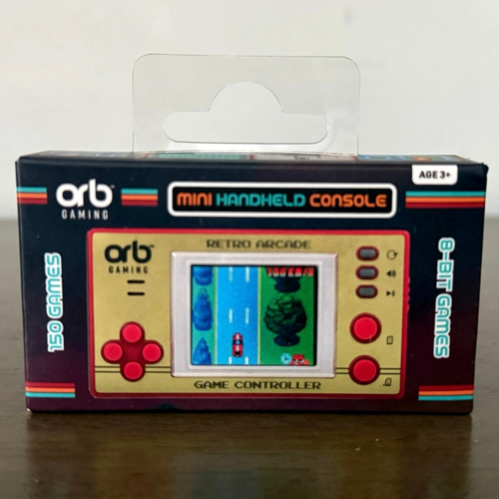 ORB Mini Handheld Retro Arcade Console Battery Operated Tiny Old School Games
