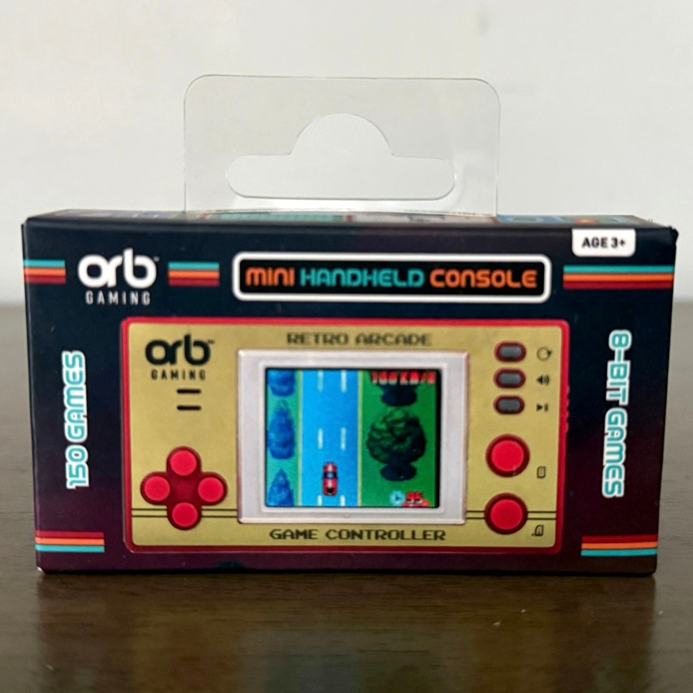 ORB Mini Handheld Retro Arcade Console Battery Operated Tiny Old School Games