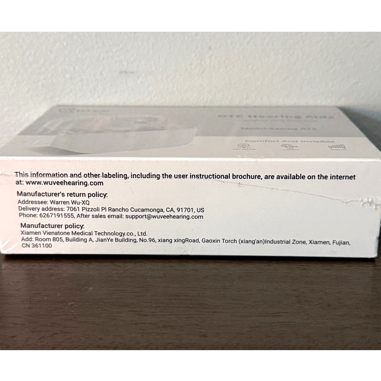 New Wuvee Samba R12 OTC Behind Ear Hearing Aids – Rechargeable Invisible Comfort