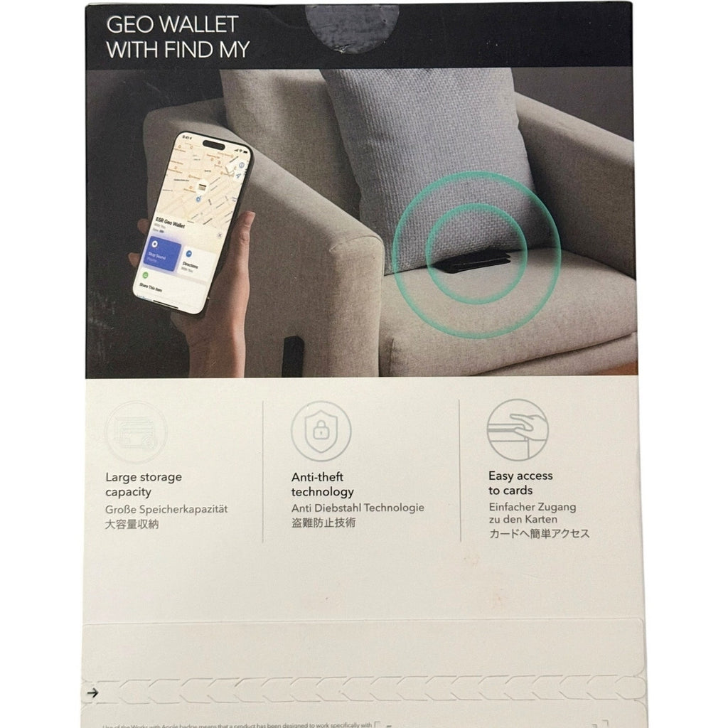 ESR Geo Wallet with Find My, RFID Blocking, GPS Wallet for Men, Wallet Tracker