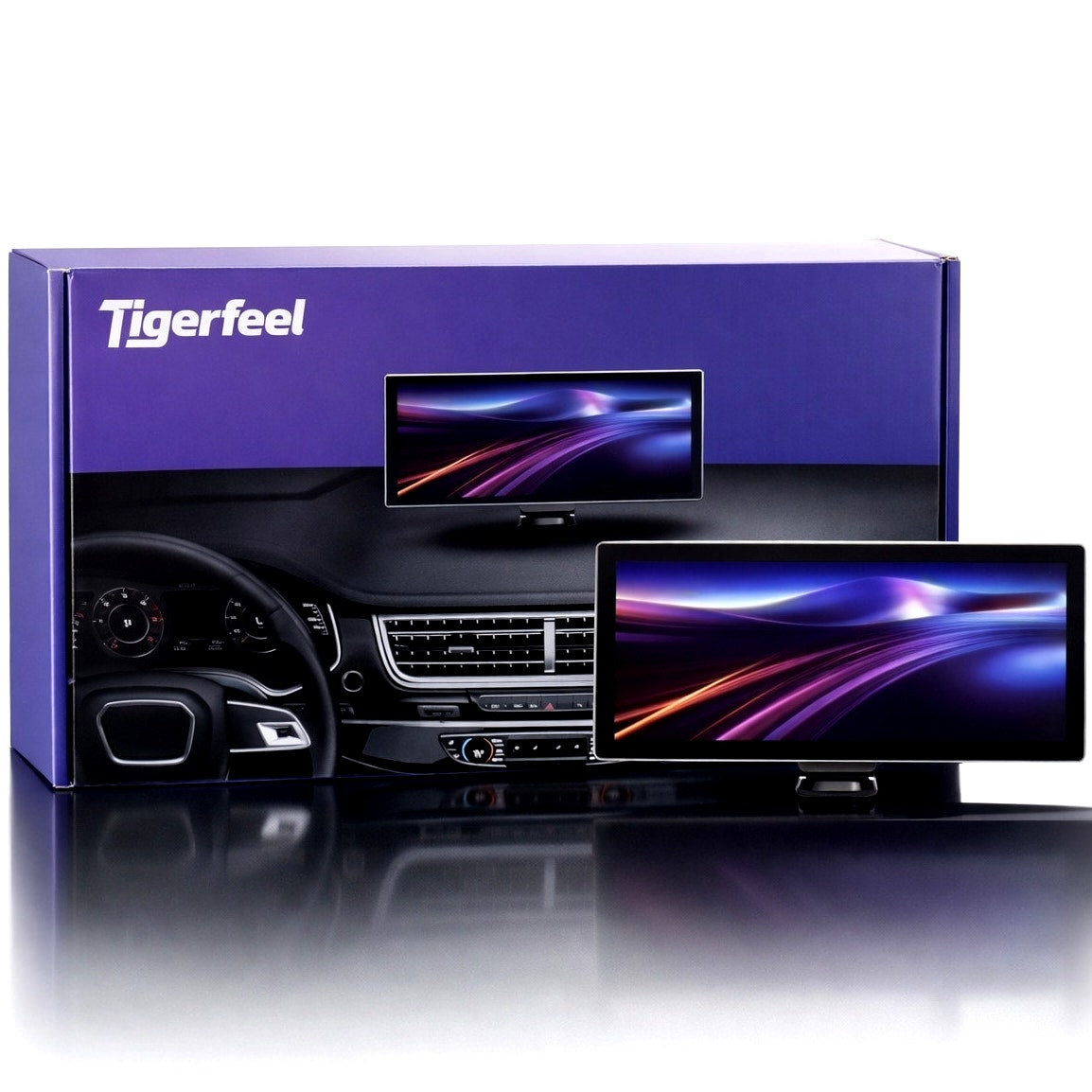 Tigerfeel H808D 11.26" Portable Smart Car Touchscreen Monitor w/ 2K Dash Camera
